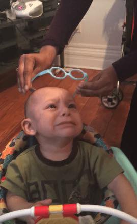 He has never been able to see normally — see what happens when he gets glasses