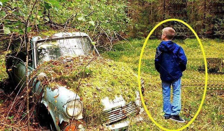 Boy Finds Abandoned Car in Forest, Notices Old Locked Box Inside When He Opened It, He Discovered The Unthinkable