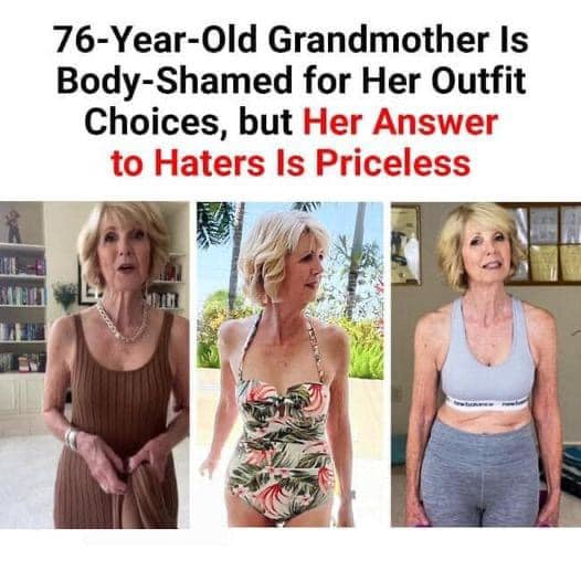 Defying critics who insist she should dress more in line with her age, a resilient 76-year-old woman, Candace Leslie Cima, proudly showcases her physique in form-fitting clothes. But she’s facing backlash for it.