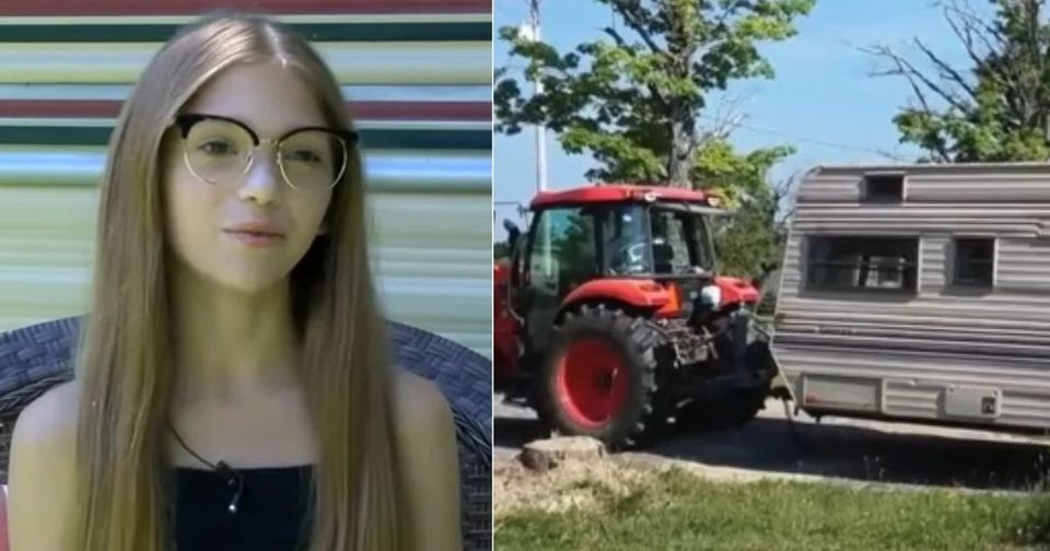 Young girl buys old, outdated camper and remodels it into a cute tiny home