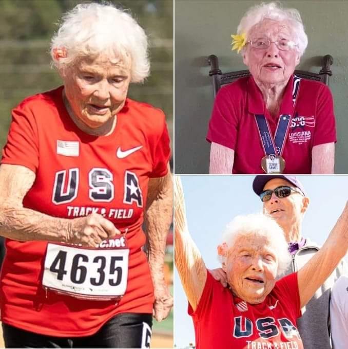 Great-grandmother, 105, breaks world record for fastest 100-meter run at US Senior Games