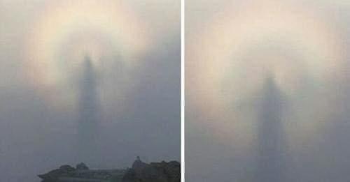 Man who scaled mountain for first sunrise of 2024 captures photo of figure in the clouds