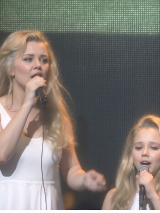 The two sisters went on stage and performed the legendary song, which was well received