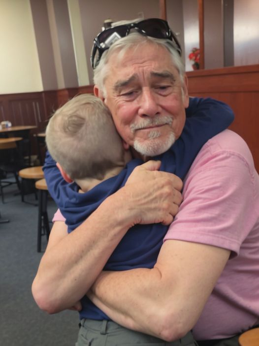 Grandpa begins to sob in the middle of a restaurant because of a heartbreaking reason